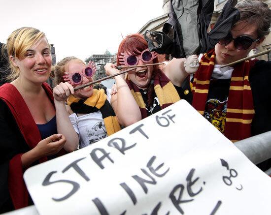 Fans await the premiere of 'Harry Potter and the Deathly Hallows: Part 2'