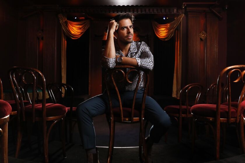 HOLLYWOOD-CA-SEPTEMBER 13, 2018: Eli Roth, director of "The House with a Clock in it's Walls," is photographed at the Magic Castle in Hollywood on Thursday, September 13, 2018. (Christina House / Los Angeles Times)