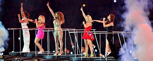 The Spice Girls perform during the closing ceremony of the 2012 Summer Games.