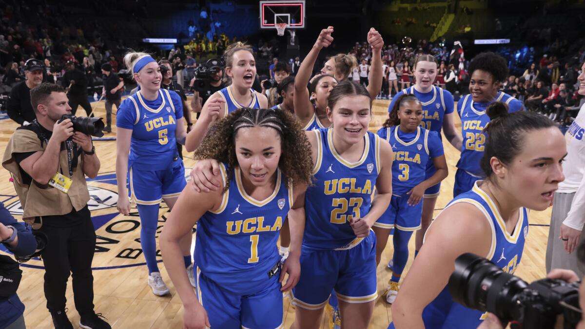 Good luck to @uclambb in the NCAA Tournament and to @uclawbb in