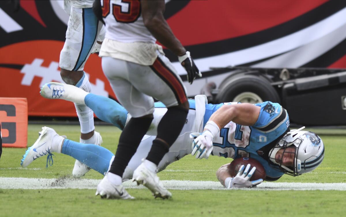 Panthers' RB Christian McCaffrey Has Just Been Taken Out For The Rest of  The Season