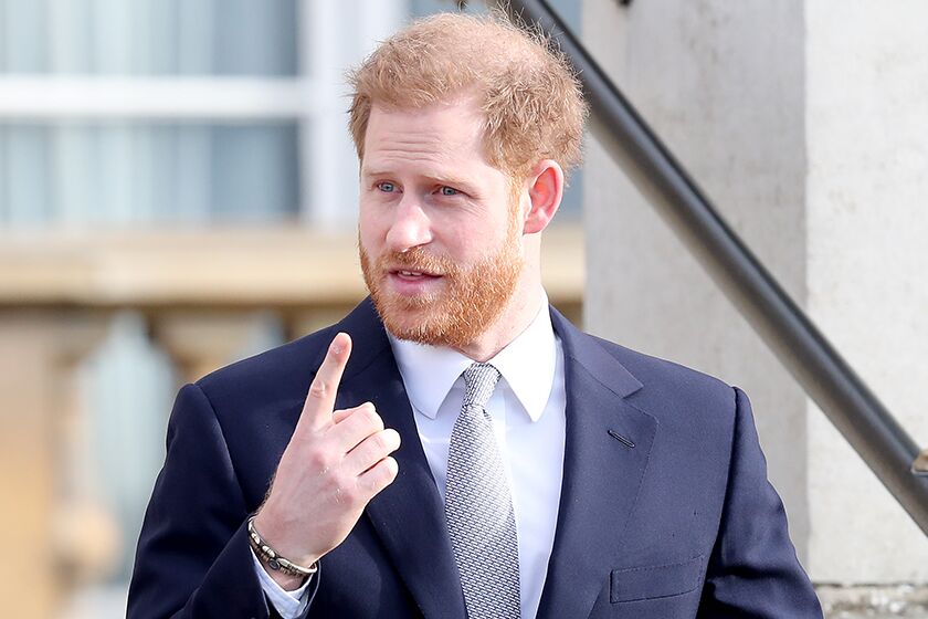 Prince Harry hosts the draws for the Rugby League World Cup 2021 in London on Jan. 16, 2020.