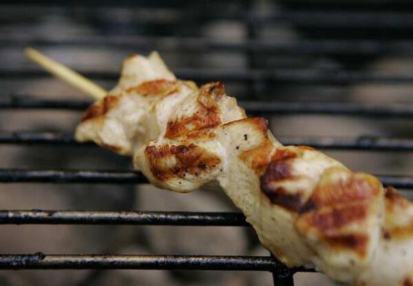 Chicken thighs with yakitori sauce