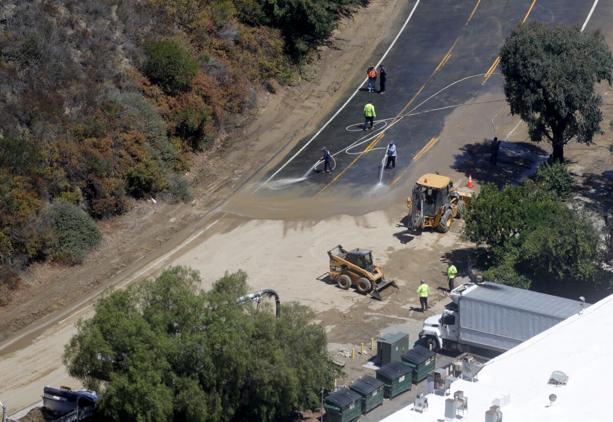 water-main-break-shuts-down-laguna-canyon-road-los-angeles-times