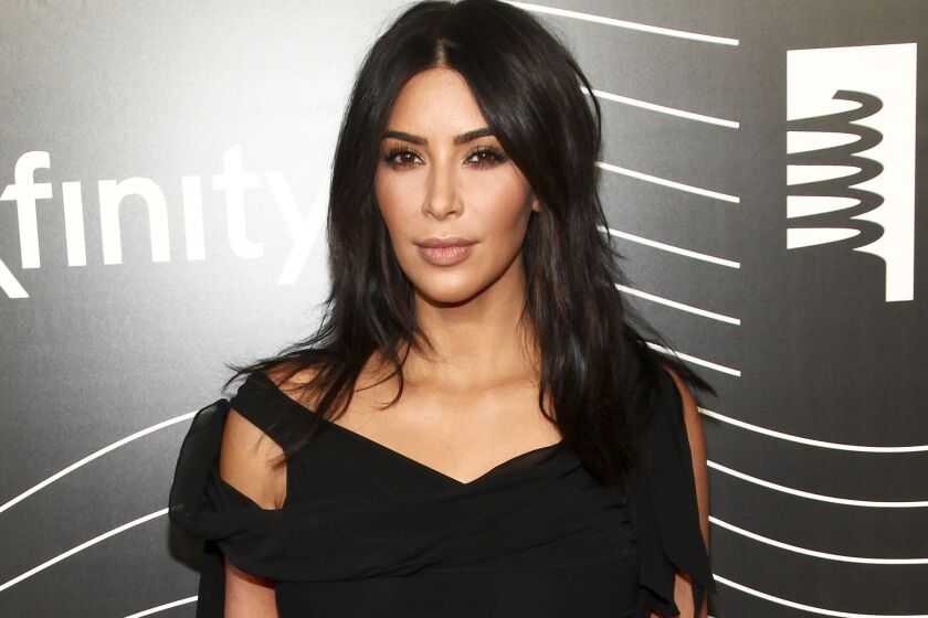 Kim Kardashian attends the 20th annual Webby Awards in New York on May 16.