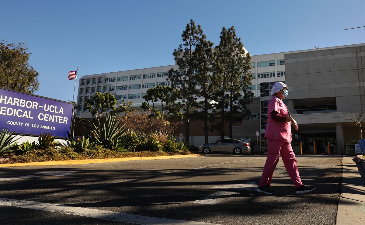Tiger Woods was taken to Harbor UCLA Medical Center in Torrance.