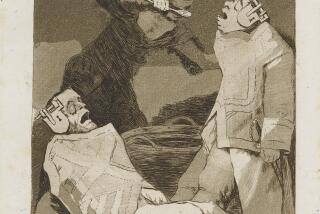 Francisco de Goya y Lucientes, "Los Chinchillas," 1799; etching, burnished aquatint, drypoint and burin