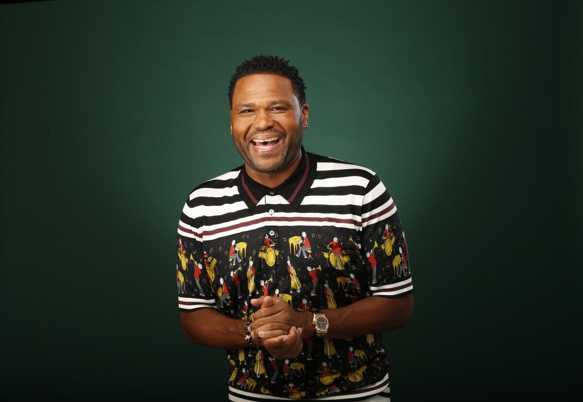 Actor Anthony Anderson ("black-ish") poses for photos at the Los Angeles Times studio on June 1.