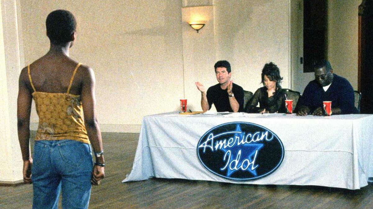 A scene from the first season of "American Idol.'