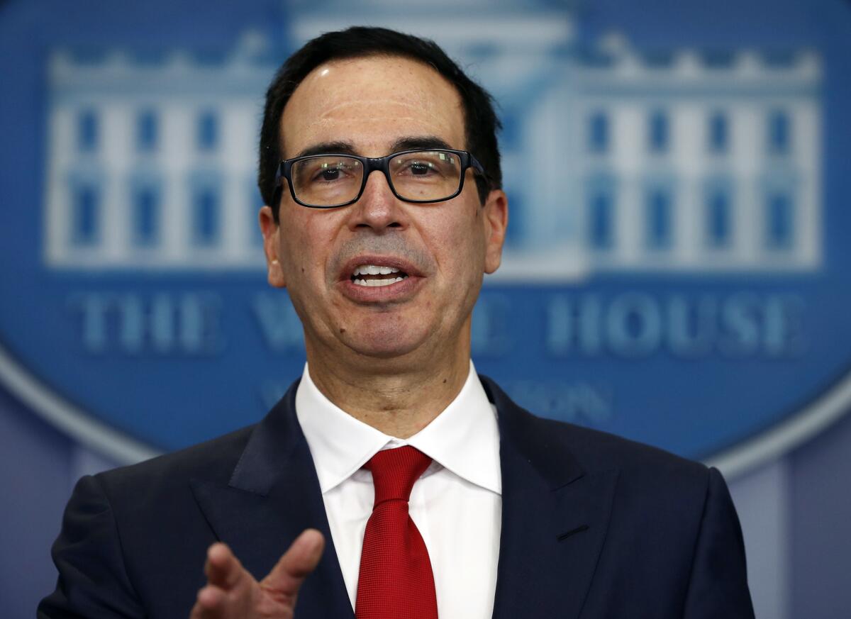 Treasury Secretary Steven Mnuchin