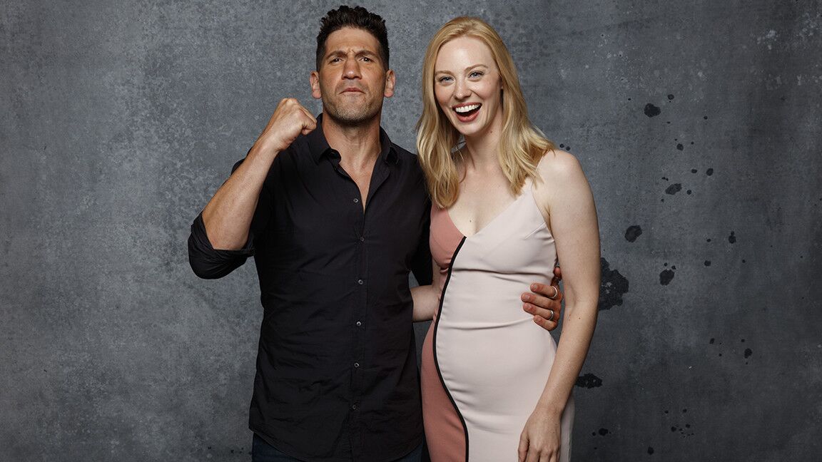 Actor Jon Bernthal and actress Deborah Ann Woll from the television series "Marvel's The Punisher."