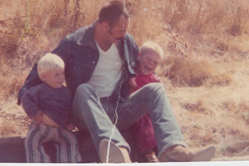 An archival image of Mikel Jollett and Tony with their Dad featured in Mikel Jollett's book "Hollywood Park." Credit: Mikel Jollett