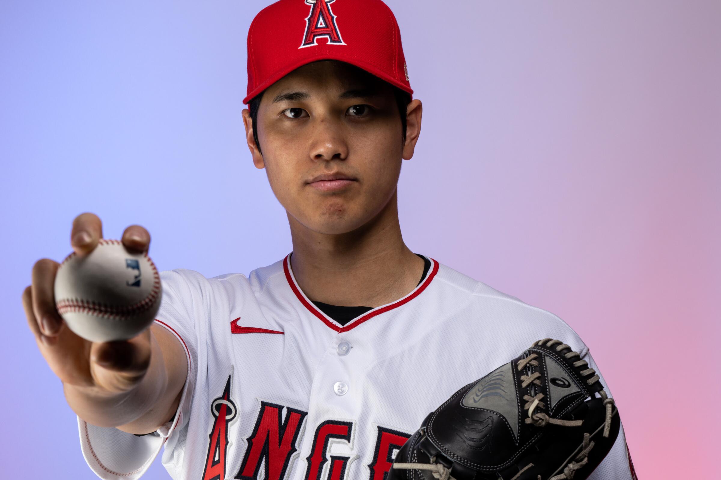 Los Angeles Angels left-handed pitcher/designated hitter Shohei Ohtani.