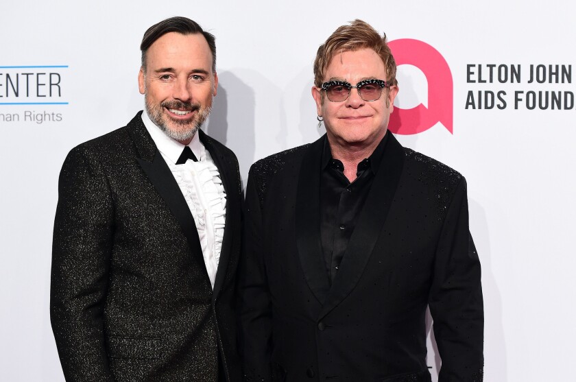 David Furnish and singer Elton John have officially wed.