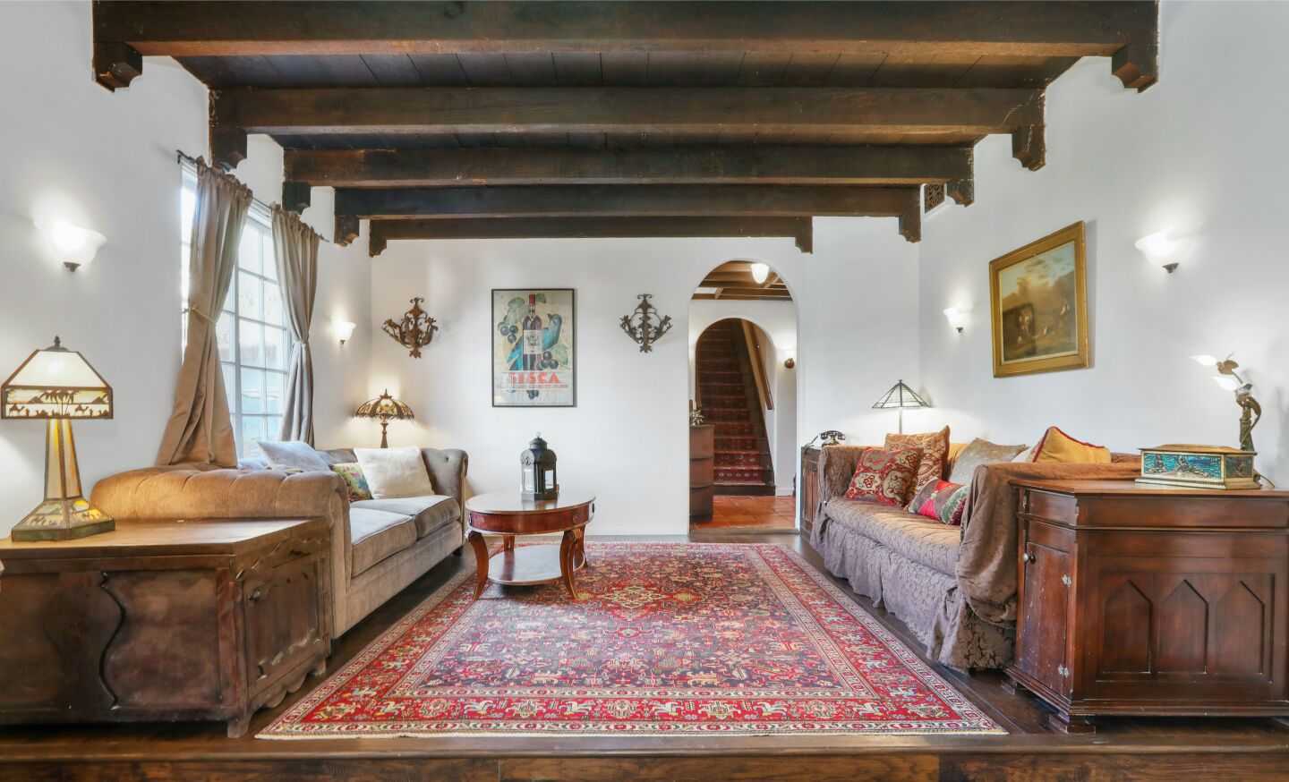 The living room.