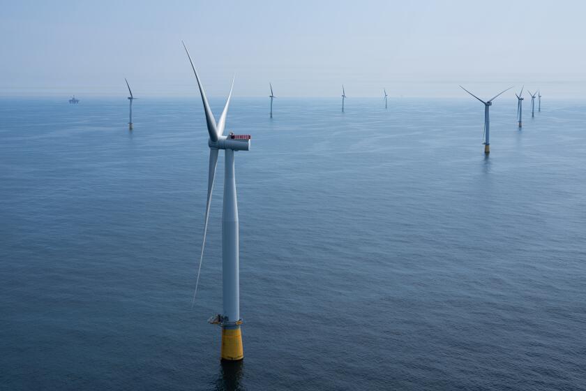 Equinor's floating wind turbines at the Hywind Tampen wind farm