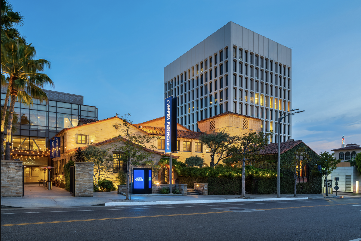 The exterior of the Geffen Playhouse.