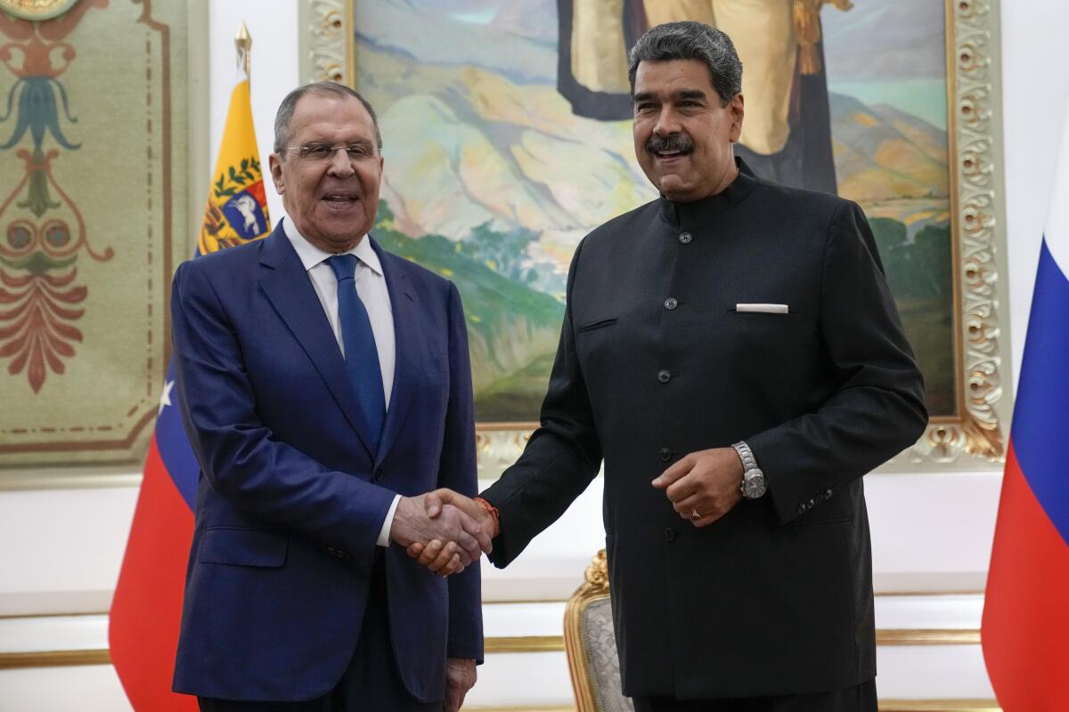 Russian Foreign Minister Visits Caracas and Reaffirms Support of Venezuela’s Maduro