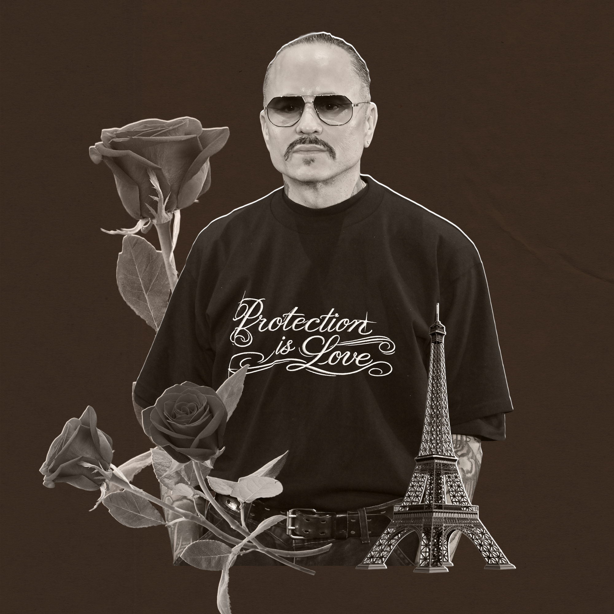 Willy Chavarria with Roses.