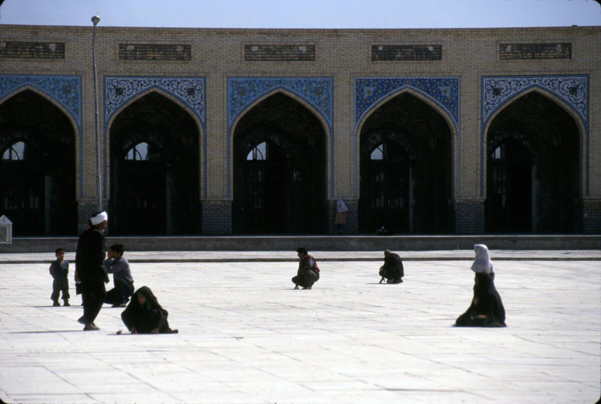 The Tomb of Khaje Rabi, a major landmark in Mashhad. Iran, 1998.