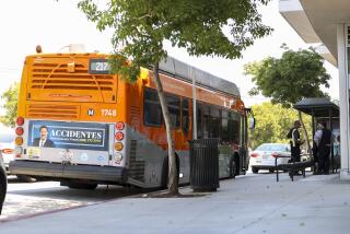 Los Angeles, CA - July 01: Metro Bus that was at the scene of a standoff of a possible armed person at Los Feliz and San Fernando roads in Glendale. Los Angeles, CA on Monday, July 1, 2024. (Zoe Cranfill / Los Angeles Times)