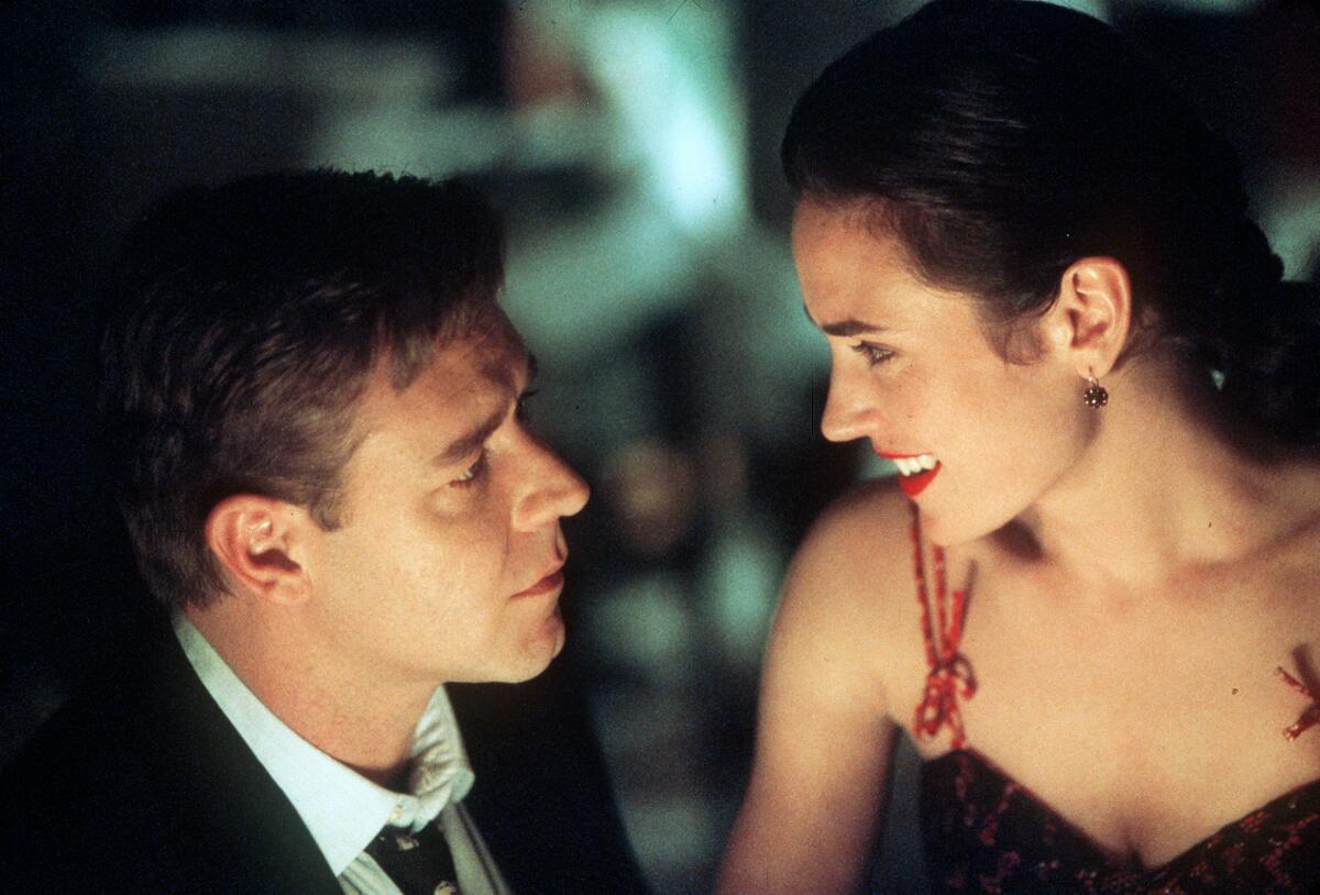 Russell Crowe and Jennifer Connelly in "A Beautiful Mind."