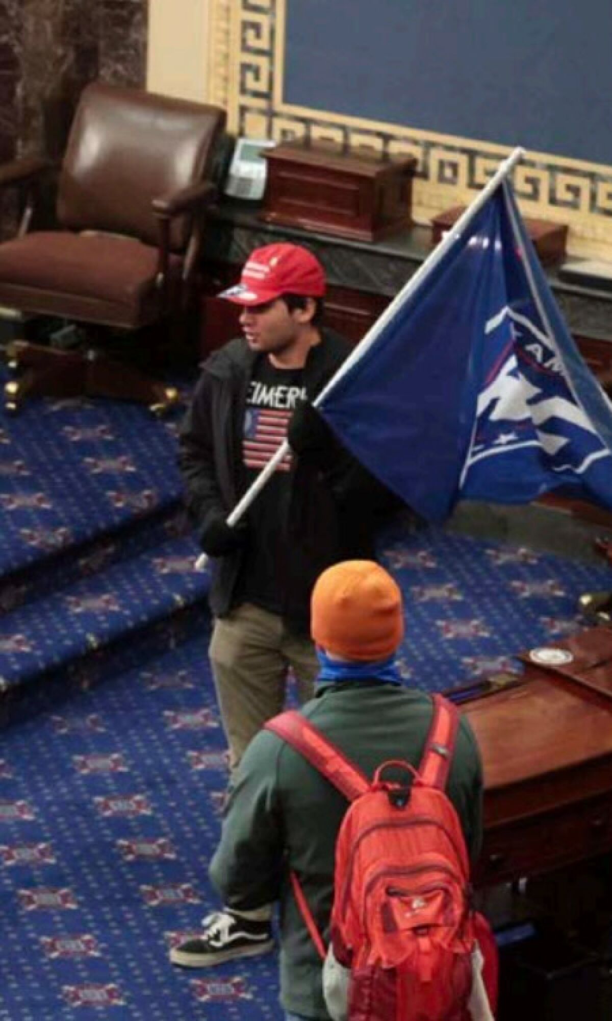 Christian Secor on the floor of the U.S. Senate