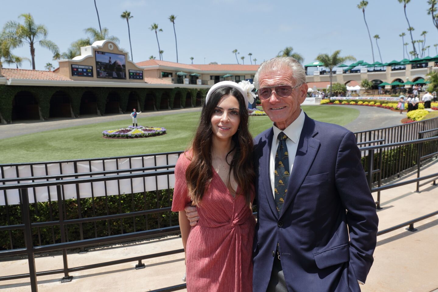 Kelsey Buller with Joe Harper (Director, President & CEO of the Del Mar Thoroughbred Club)