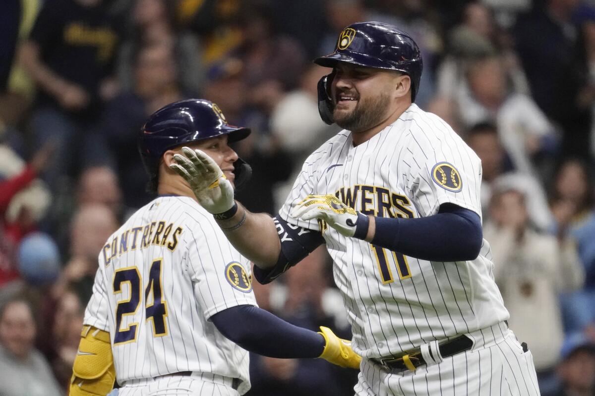 Tellez homers against Red Sox again as Brewers win 5-4 - The San Diego  Union-Tribune