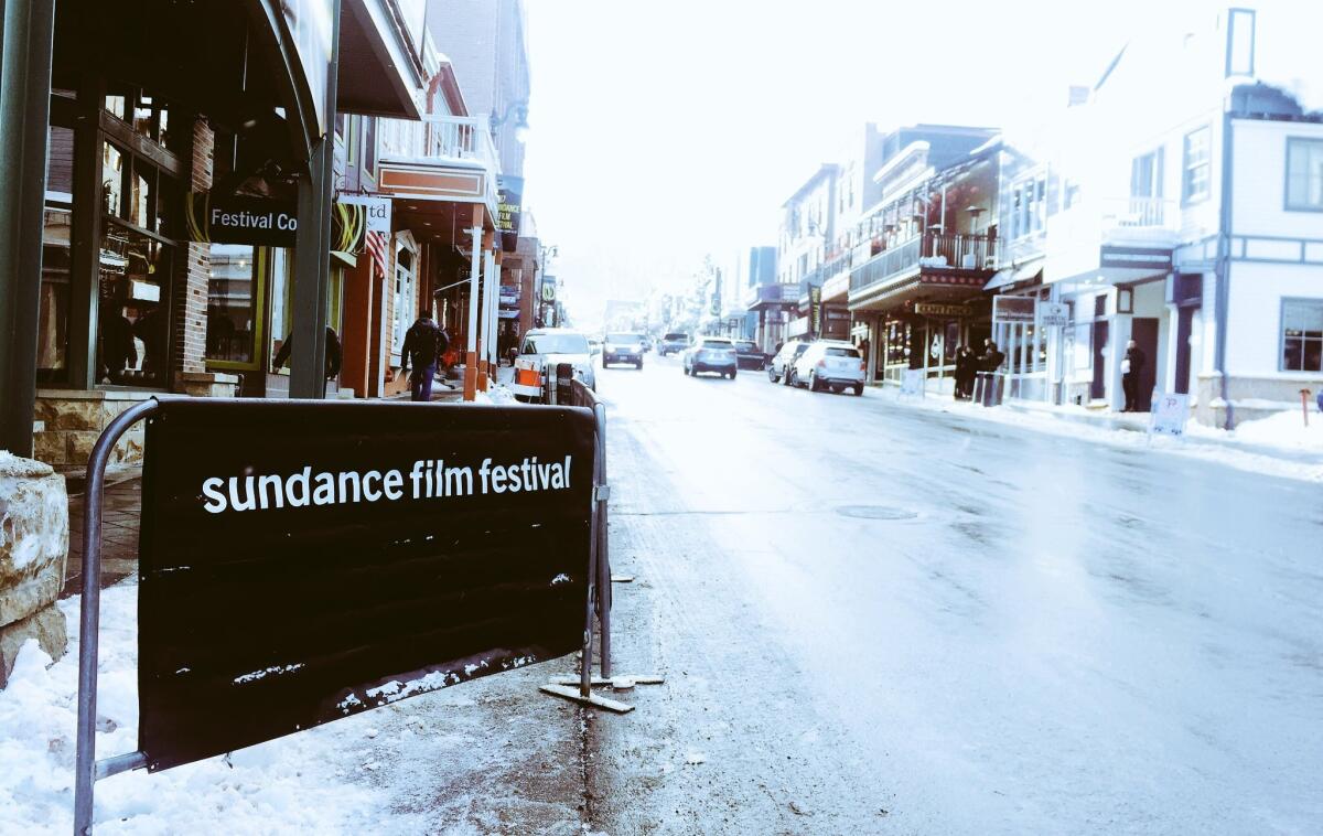 Snowy streets greet Sundance Film Festival guests as Park City, Utah, prepares for Saturday's star-studded protest march