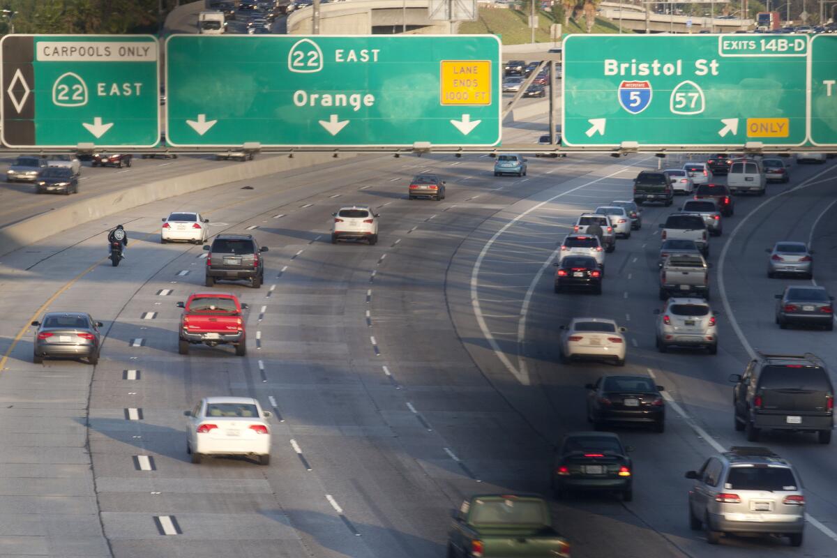 Orange County is reconfiguring its 267-mile network of HOV lanes so motorists can enter and exit anywhere, rather than just in designated areas that are often spaced far apart. Officials cite research that says the approach has reduced accidents, congestion and pollution.