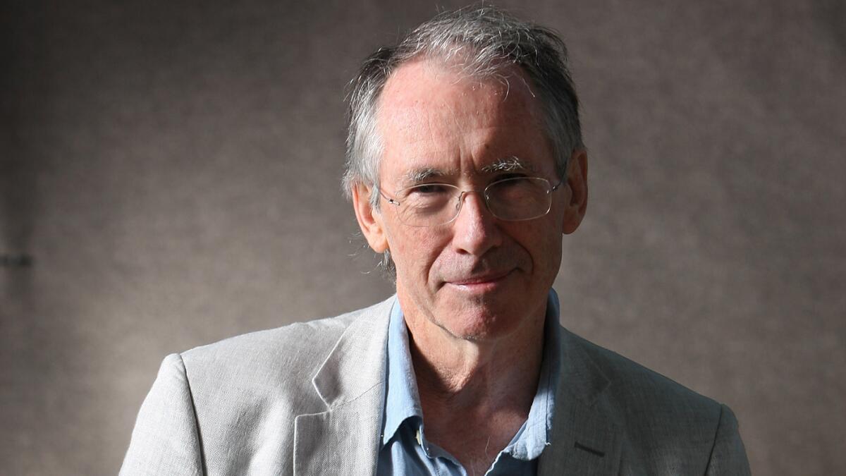 Ian McEwan heckled by his ex-wife at book event as he talks about  collapsing marriage