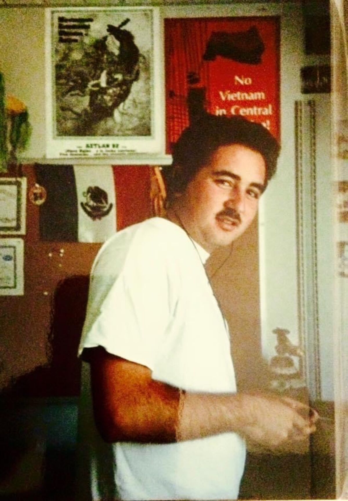 Agustin Orozco back in the 1990s as a student activist at UC-San Diego.