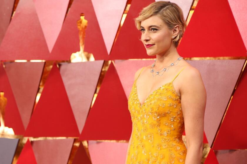 HOLLYWOOD, CA - March 4, 2018 Greta Gerwig during the arrivals at the 90th Academy Awards on Sunday, March 4, 2018 at the Dolby Theatre at Hollywood & Highland Center in Hollywood, CA. (Marcus Yam / Los Angeles Times)