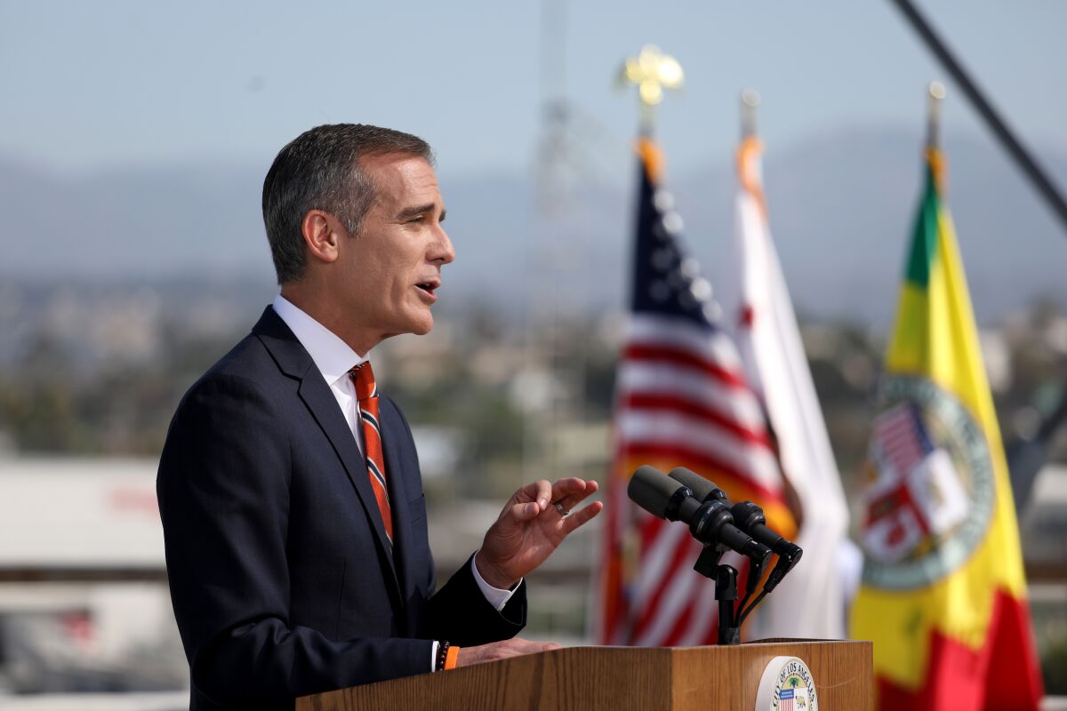 Los Angeles Mayor Eric Garcetti delivers State of the City Address