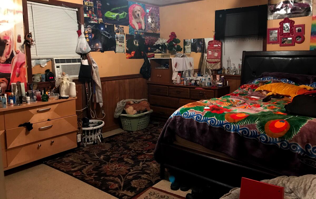 The bedroom of two Guatemalan immigrants who were detained by ICE.