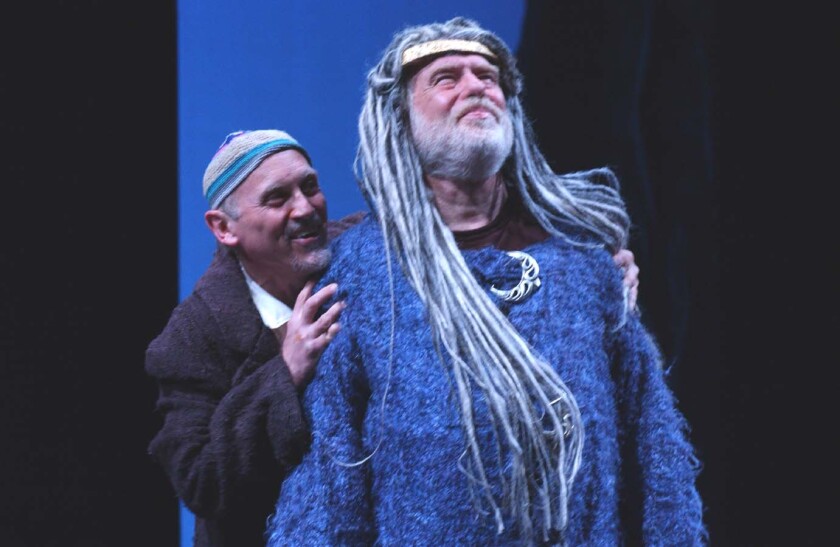 Armin Shimerman and Sam Woodhouse in San Diego Repertory Theatre's  "King Lear."