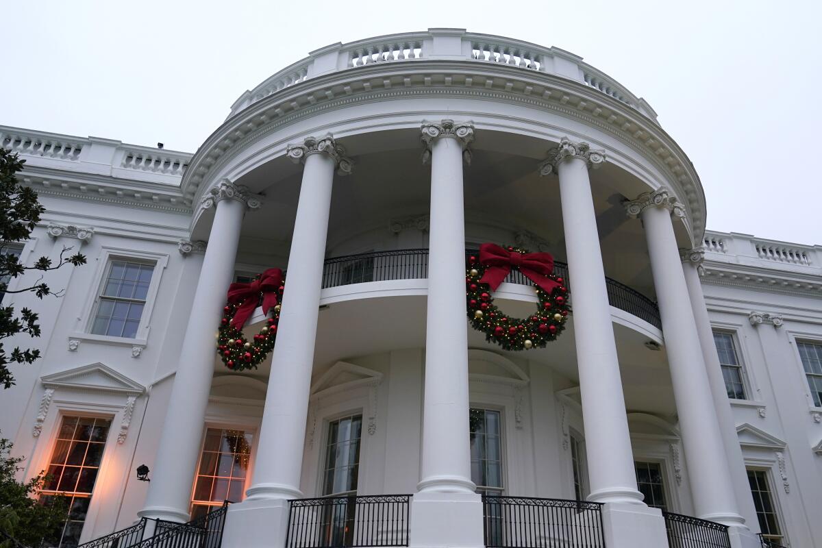 Foto de la Casa Blanca en Washington el 27 de noviembre del 2022. 