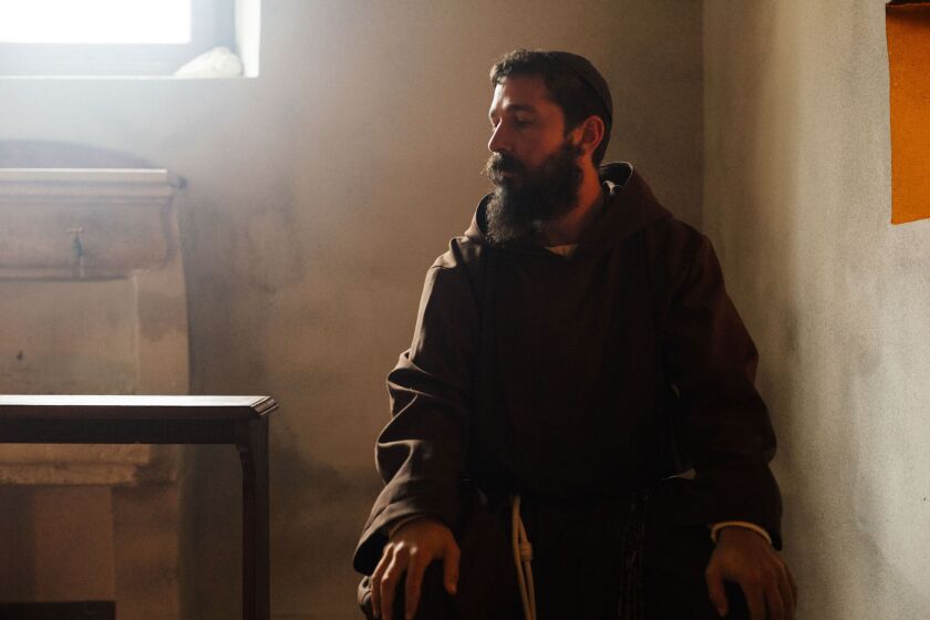 Shia LeBeouf in the movie "Padre Pio."