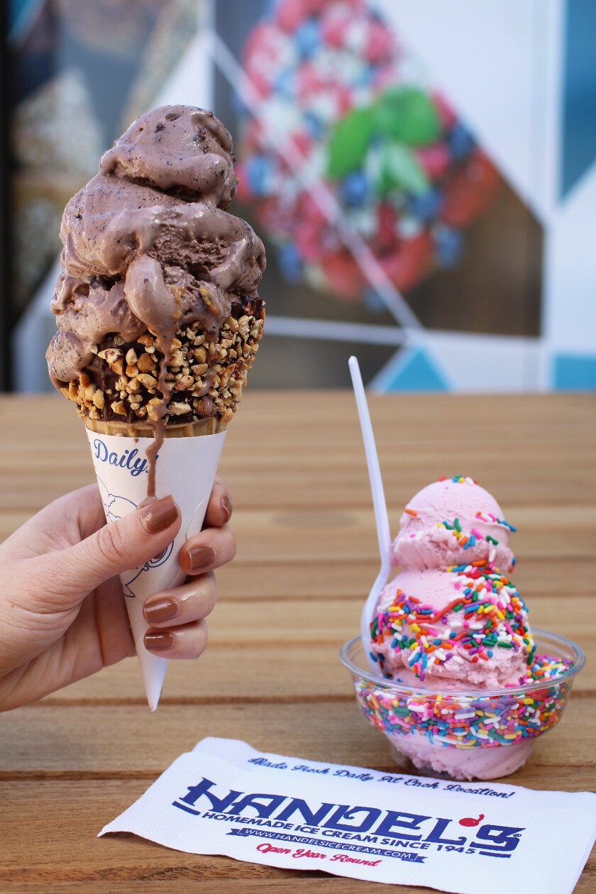 Handel's Ice Cream Shop offers more than 100 flavors of ice cream and yogurt.