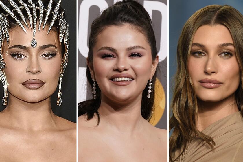 Three separate headshots of young women dressed up for events