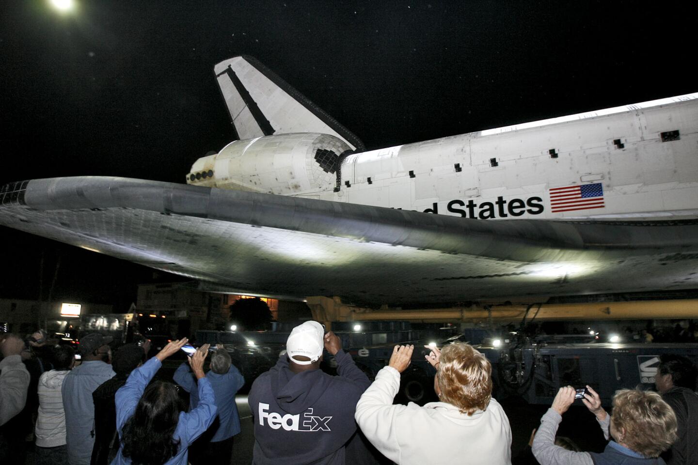 Photo Gallery: Space Shuttle Endeavour makes its way through Inglewood