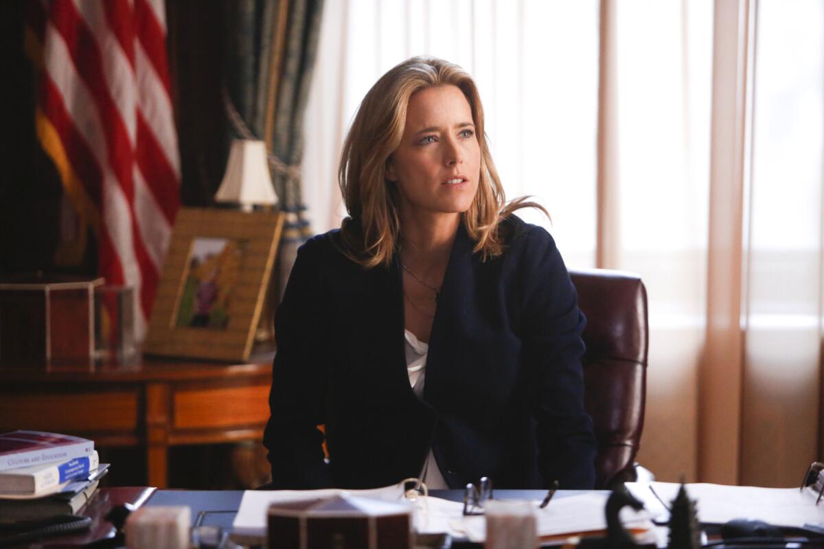 Tea Leoni is Elizabeth McCord, the secretary of State in "Madam Secretary."