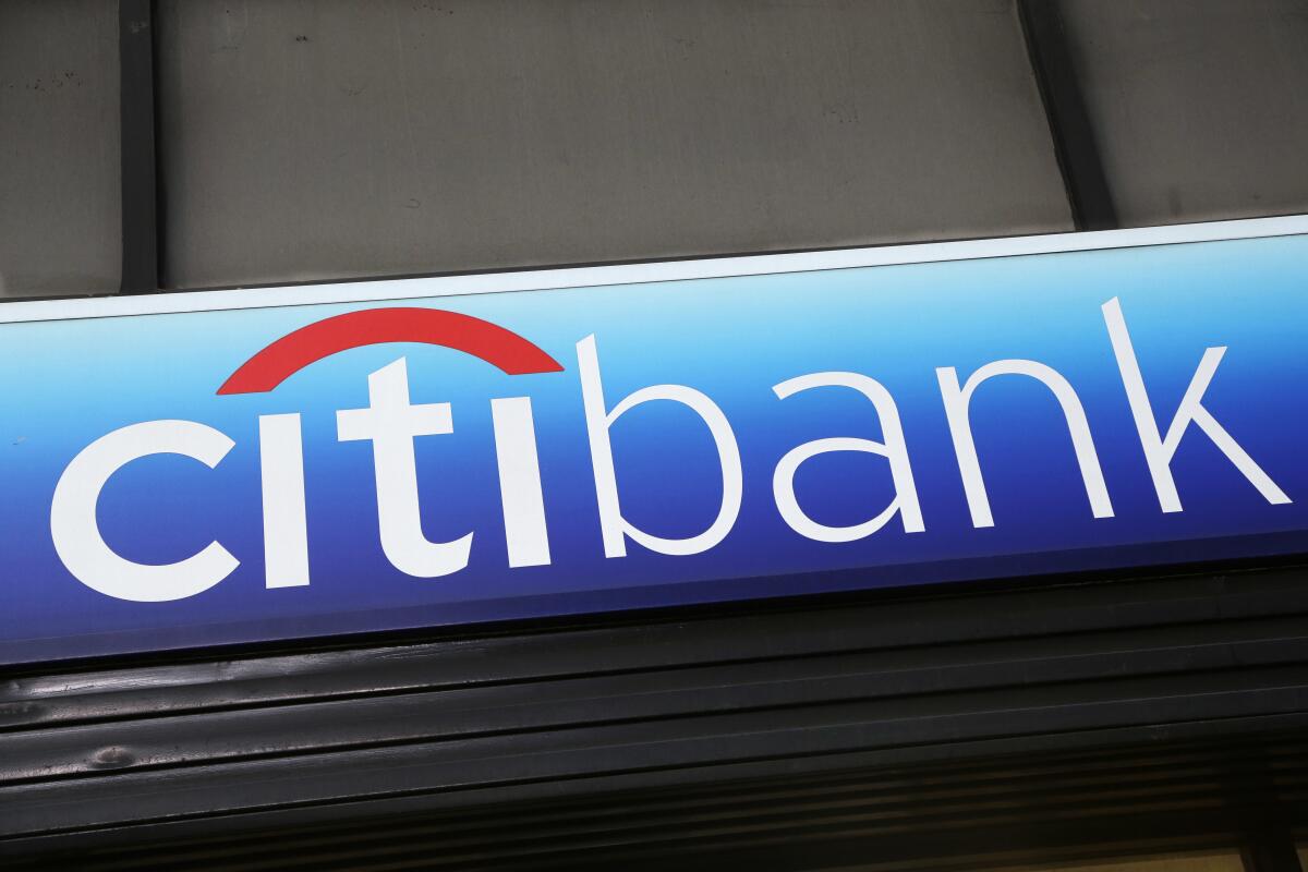 Citibank sign