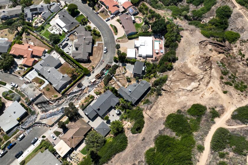 RANCHO PALOS VERDES, CA, Tuesday, September 3, 2024 - The Seaview neighborhood located in Portuguese Bend continues to suffer damage from continuing landslides as Southern California Edison has cut power to the area in an abundance of caution. (Robert Gauthier/Los Angeles Times)