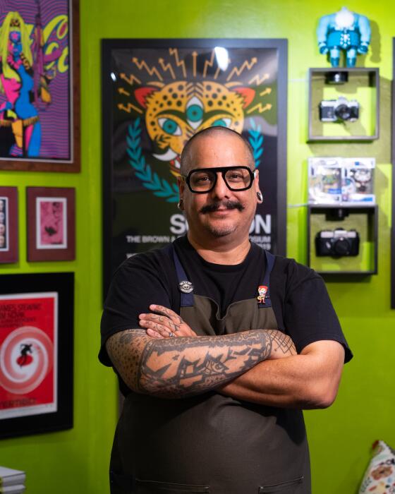 J. Gonzo, an independent artist on August 14, 2024, at his studio in Phoenix, Arizona.