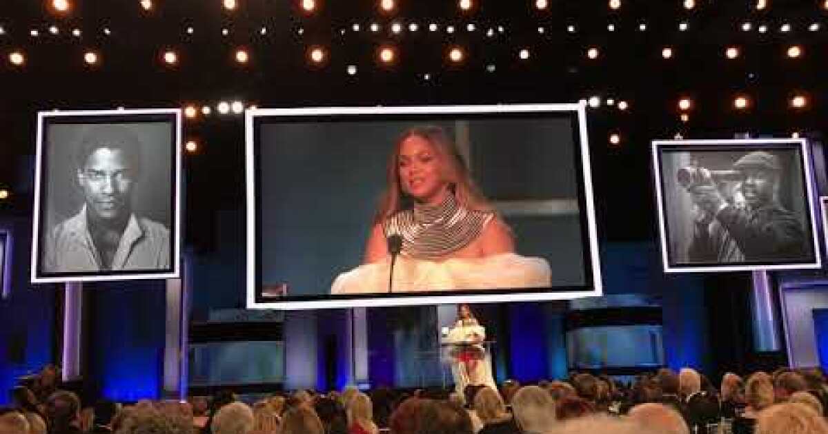 Beyonce presents an AFI Award to Melina Matsoukas - Los Angeles Times