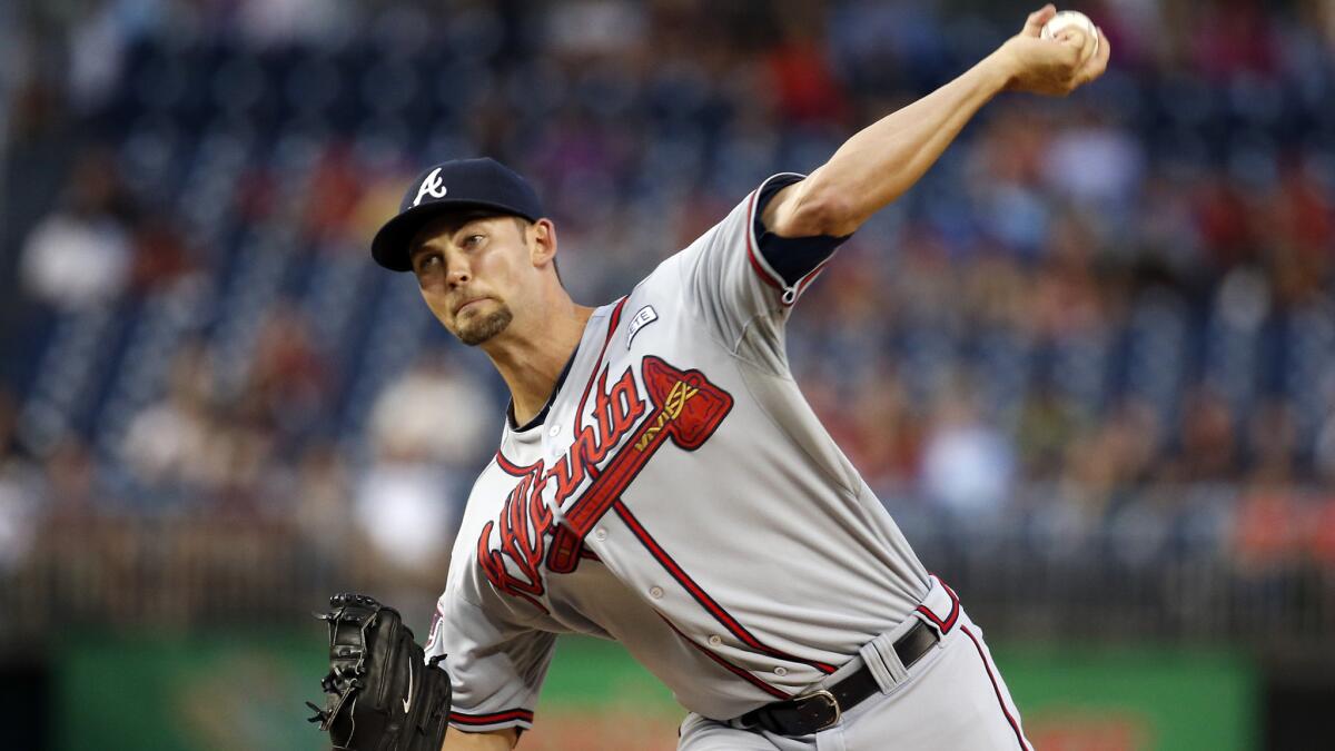 Mike Minor delivers a pitch against the Nationals during a game in Sept. 8, 2014.