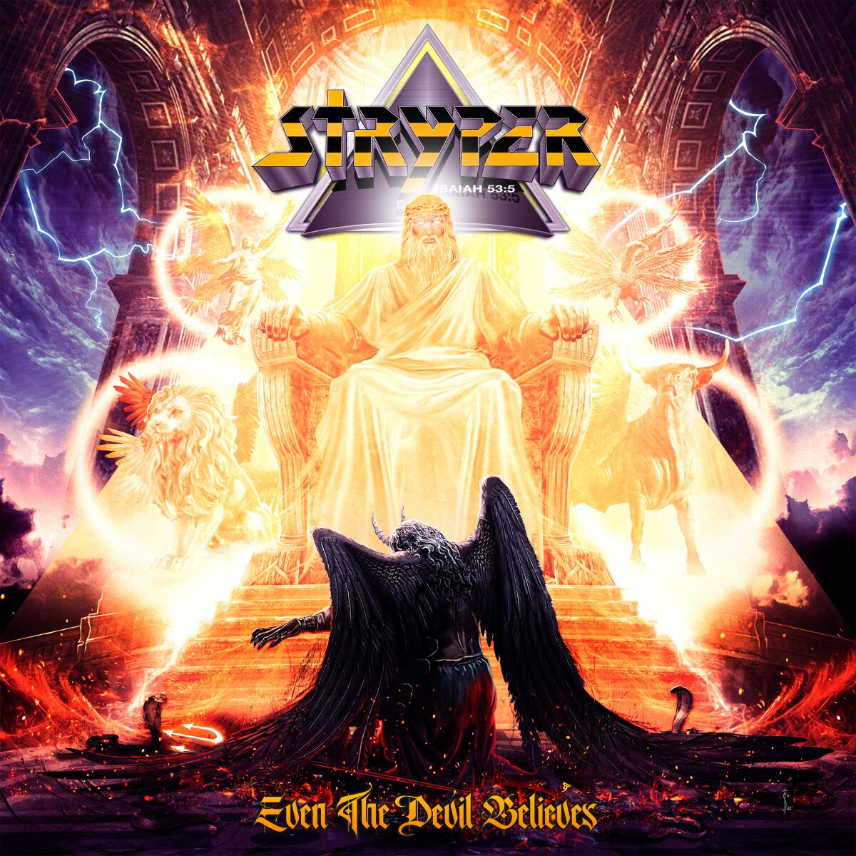This cover image released by Frontiers shows "Even the Devil Believes" by Stryper. (Frontiers via AP)