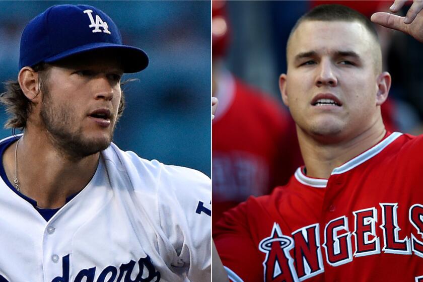 Dodgers ace Clayton Kershaw and Angels star Mike Trout each had standout seasons in 2014.